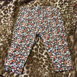 Floral Print Cropped leggings